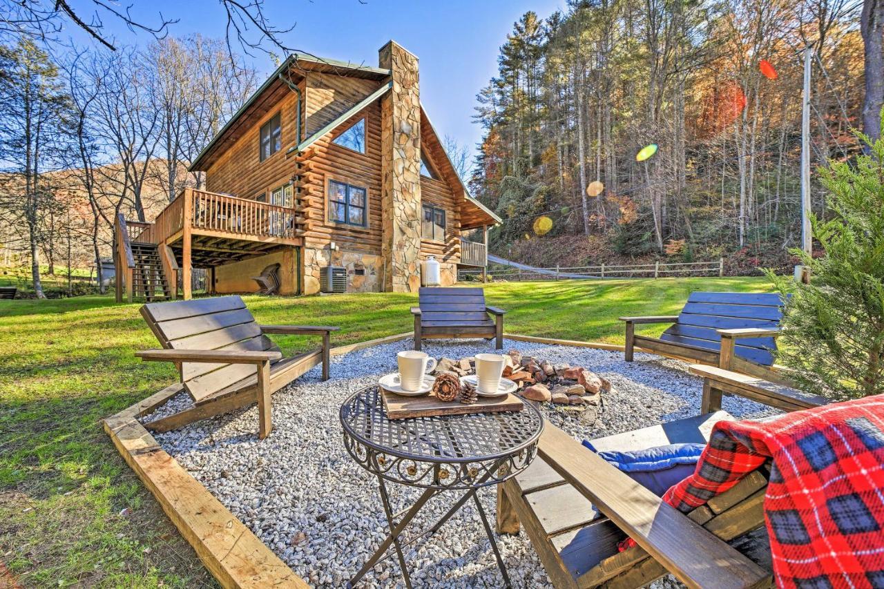 فيلا Creekside Bryson City Cabin With Private Hot Tub المظهر الخارجي الصورة