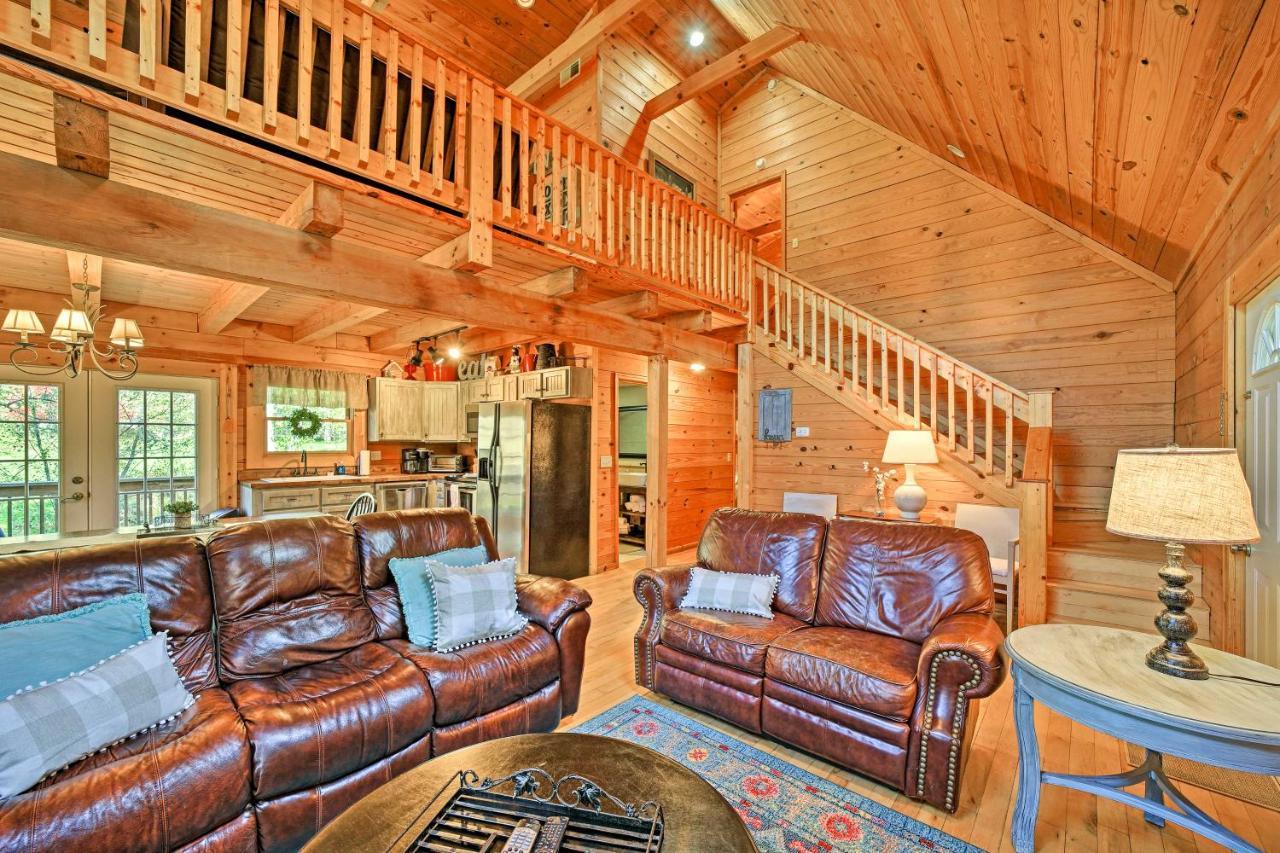 فيلا Creekside Bryson City Cabin With Private Hot Tub المظهر الخارجي الصورة