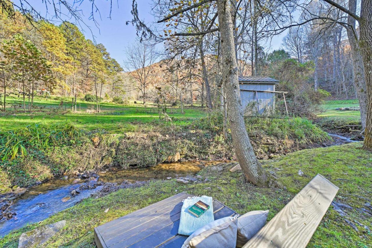 فيلا Creekside Bryson City Cabin With Private Hot Tub المظهر الخارجي الصورة